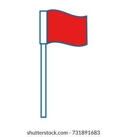 pointer location flag isolated icon