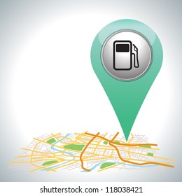 pointer  location gas pump icon