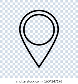 Pointer location icon vector illustration. editable simple icon