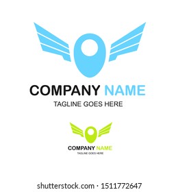 pointer logo,airplane  Pointer Logo.vector logo template