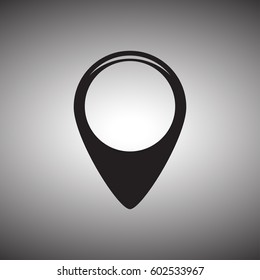 Pointer map flat vector Icon