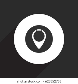 Pointer map flat vector Icon