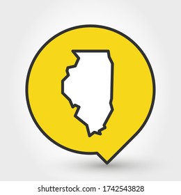 pointer with map of Illinois