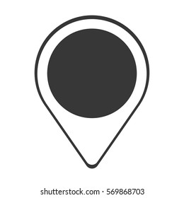 pointer map localitation gps linea vector illustration eps 10