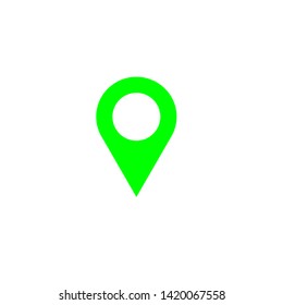 pointer, map pointer, location, location pointer in four colors