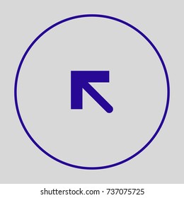 Pointer minimal icon. Arrow line vector icon for websites and mobile minimalistic flat design.