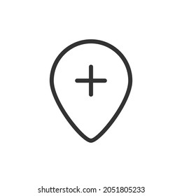 Pointer minimal line icon. Web stroke symbol design. Pointer sign isolated on a white background. Premium line icon.