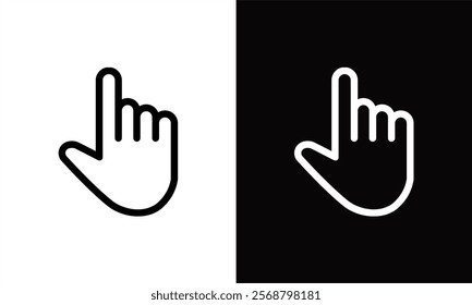 Pointer mouse cursor icon design template vector