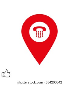 pointer, navigation, icon, vector illustration EPS 10