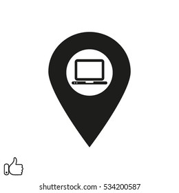 pointer, navigation, icon, vector illustration EPS 10