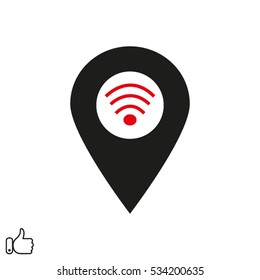 pointer, navigation, icon, vector illustration EPS 10