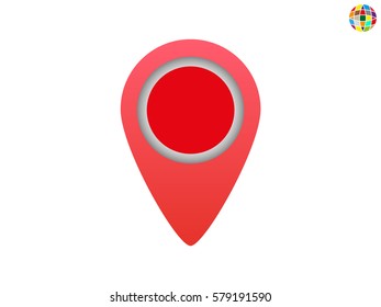 pointer, navigation, icon, vector illustration eps10