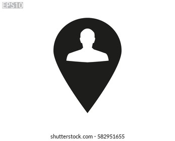 pointer, navigation, icon, vector illustration eps10