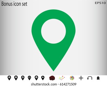 pointer, navigation, icon, vector illustration eps10