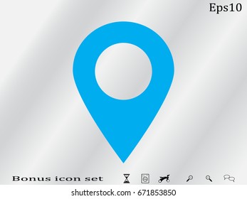 pointer, navigation, icon, vector illustration eps10