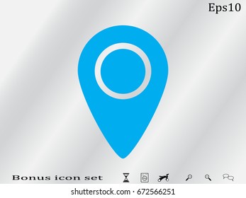 pointer, navigation, icon, vector illustration eps10