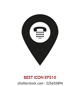 pointer navigation, vector icon, eps10
