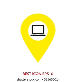 pointer navigation, vector icon, eps10