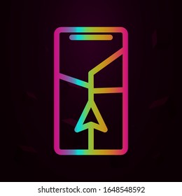 pointer to navigator screen nolan style icon. Simple thin line, outline vector of navigation icons for ui and ux, website or mobile application