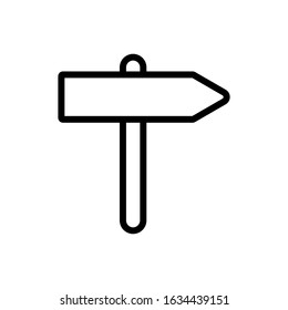 Pointer outline icon. Symbol, logo illustration for mobile concept and web design.