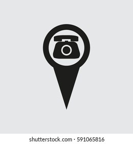 pointer with the phone.