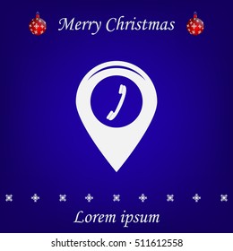 pointer with the phone web icon. vector design