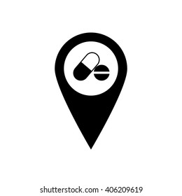 Pointer pill vector icon