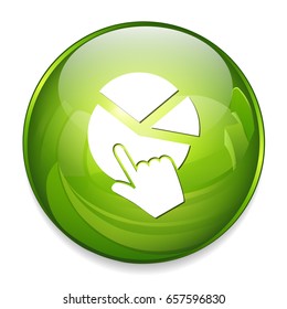pointer round diagram icon