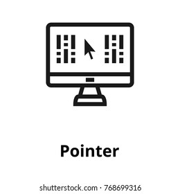 Pointer thin line icon