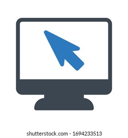 pointer vector glyph color icon 