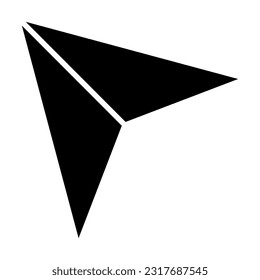 Pointer Vector Glyph Icon For Personal And Commercial Use.
