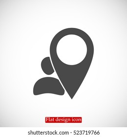 pointer vector icon, vector best flat icon, EPS