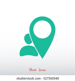 pointer vector icon, vector best flat icon, EPS