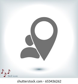 pointer vector icon, vector best flat icon, EPS