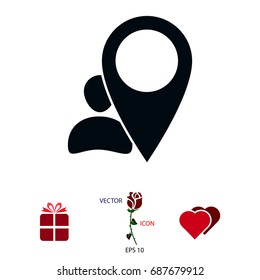 pointer vector icon, vector best flat icon, EPS