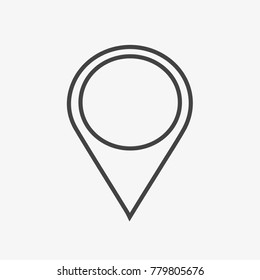 Pointer vector icon on light grey background