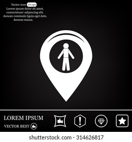 pointer web icon. vector design