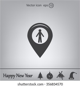 pointer web icon. vector design