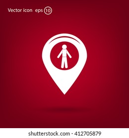 pointer web icon. vector design
