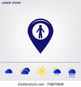 pointer web icon. vector design