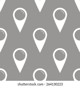 Pointer white and black seamless pattern for web design. Vector symbol