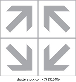 pointers, arrow, plaque with direction indicator