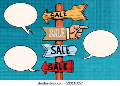 Pointers arrow sale signs navigation