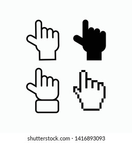 Pointers icon symbol vector for Computer and mobile