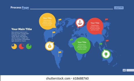 Pointers on World Map Slide Template