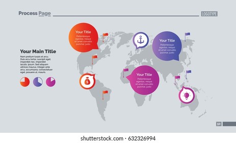 Pointers on World Map Slide Template