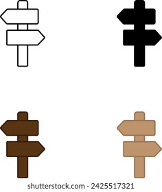 pointers symbols road tree icon