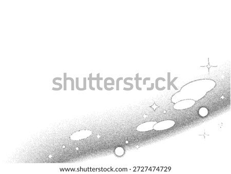 It is pointillism curves and sparkling circles background material.