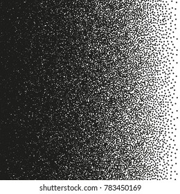 Pointillism effect. Irregular dots pattern. Abstract monochrome halftone. And also includes EPS 10 vector