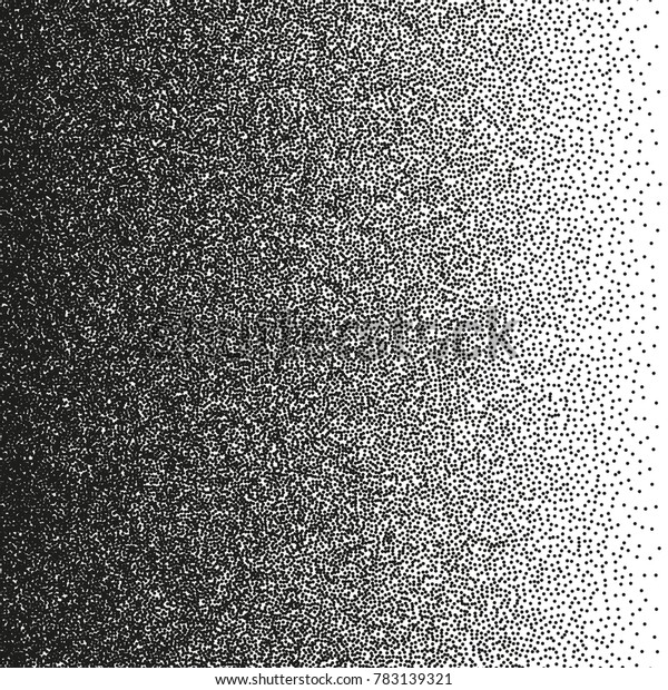 Pointillism effect. Irregular\
dots pattern. Abstract monochrome halftone. And also includes EPS\
10 vector